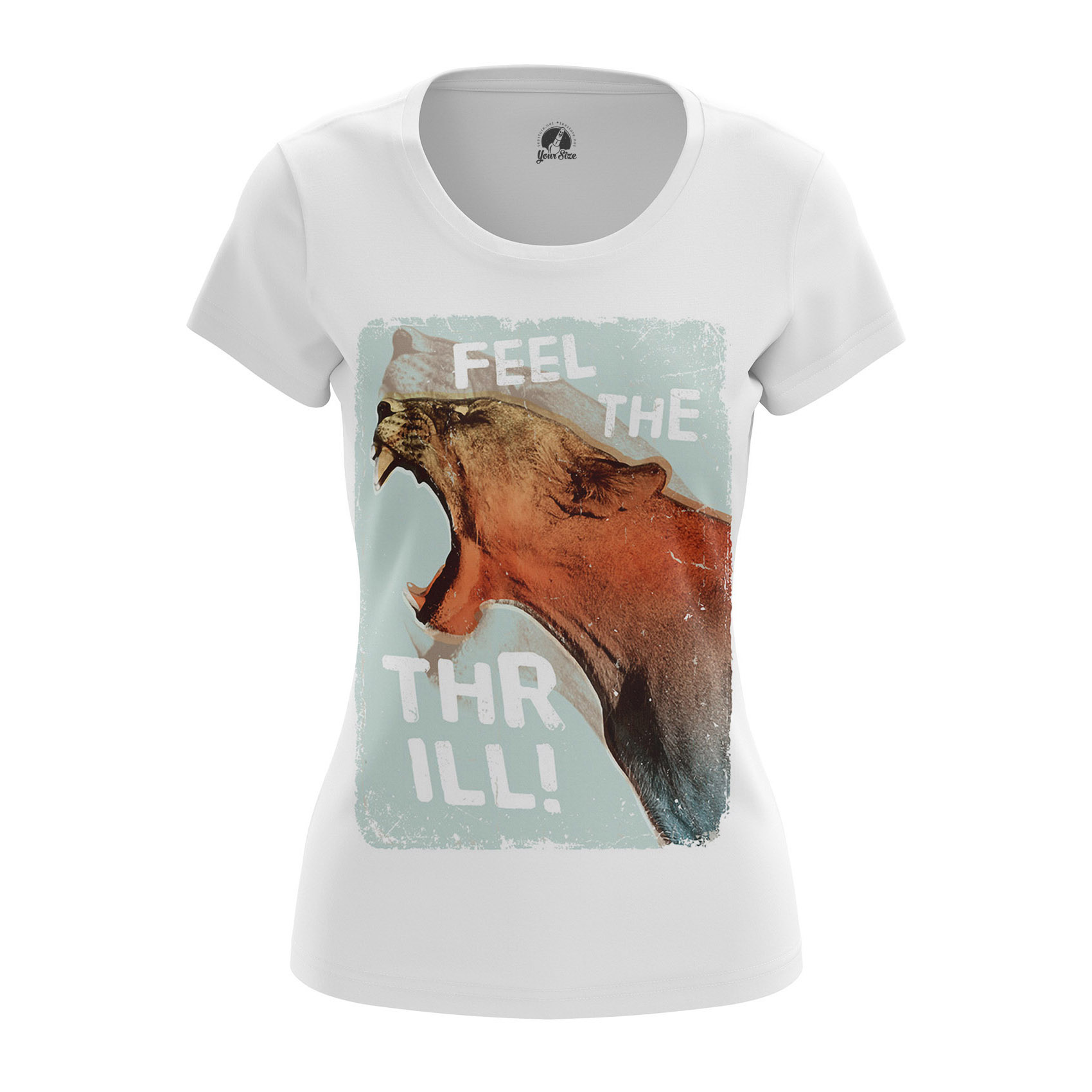 Merchandise Women'S T-Shirt Feel Thrill Animals Lions
