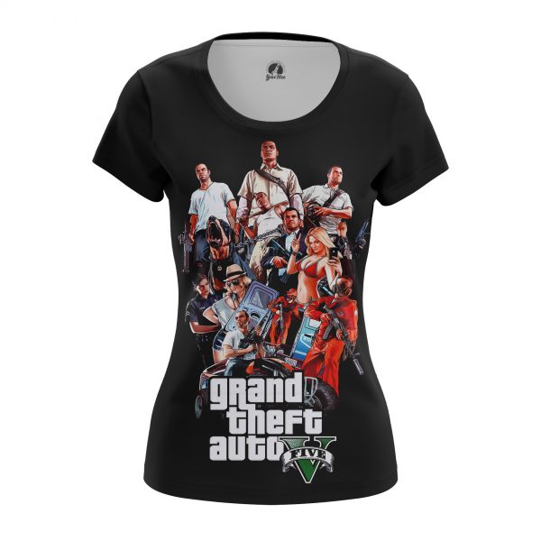 frugthave notifikation vaskepulver Women's T-shirt GTA 5 Games Game - Idolstore - Merchandise And Collectibles