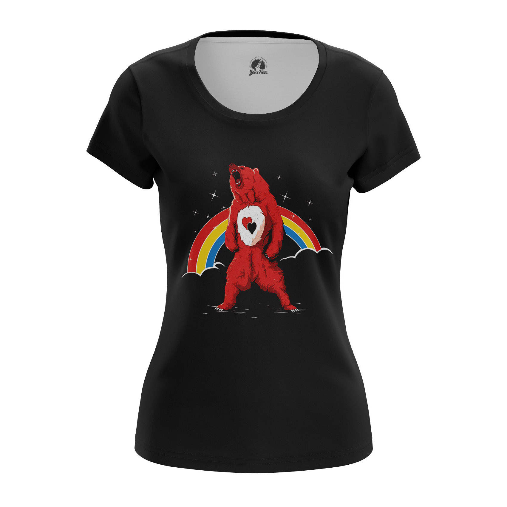 Merch Women'S T-Shirt Magic Bear Rainbow Bear Animal