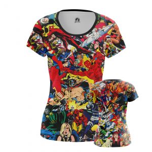 Merch Women'S T-Shirt Marvel World All Superheros