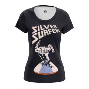 Merch Women'S T-Shirt Silver Surfer Fantastic 4
