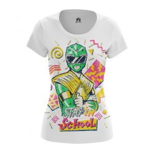 Women’s t-shirt Stay in School Power Rangers Green Idolstore - Merchandise and Collectibles Merchandise, Toys and Collectibles 2