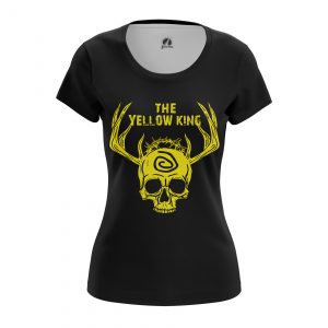 Merch Women'S T-Shirt Yellow King True Detective