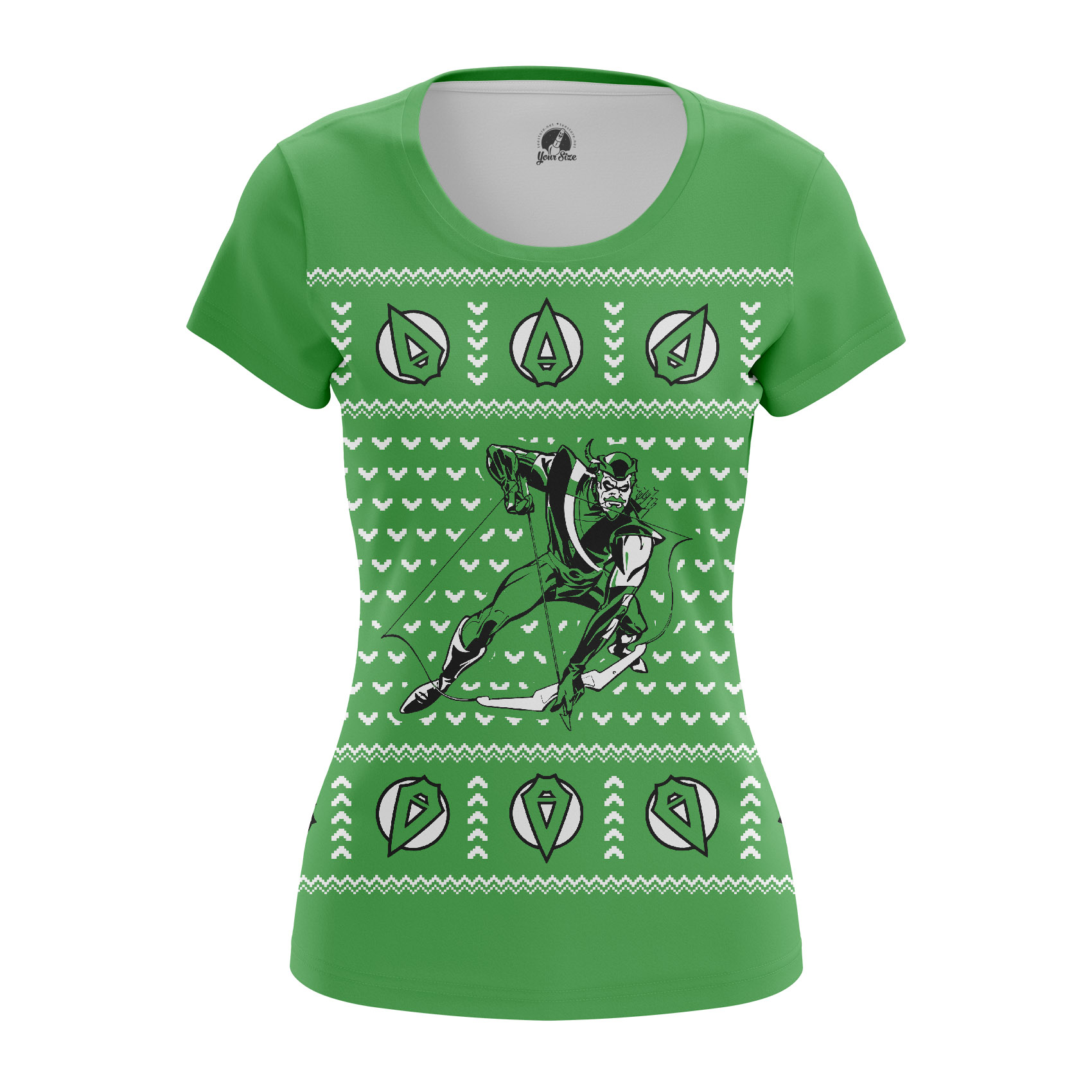 Collectibles Women'S T-Shirt Christmas Arrow Xmas Green
