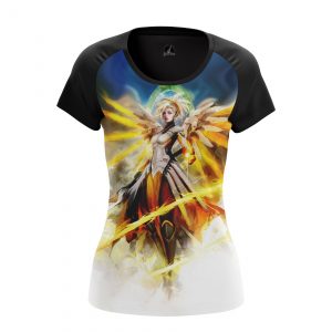 Merch Women'S T-Shirt Mercy Angel Gaming Games Overwatch