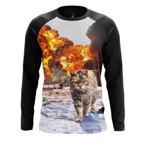 Buy men's long sleeve badass funny cat - product collection