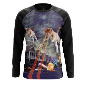 Collectibles Men'S Long Sleeve Cat Invasion Fun Kittens