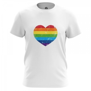 LGBTQ T-shirt Pride flag LGBT Top White Idolstore - Merchandise and Collectibles Merchandise, Toys and Collectibles