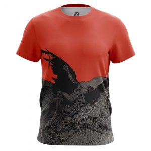 T-shirt Fallen Angel Art Dark red Top Idolstore - Merchandise and Collectibles Merchandise, Toys and Collectibles