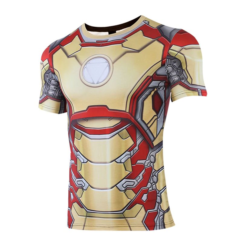 Iron Man Rashguard Workout Shirt MK42 Armor - Idolstore - Merchandise ...