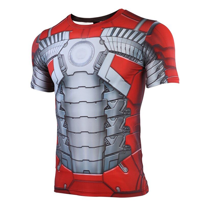 Iron Man Rashguard Workout Shirt MK5 Armor - Idolstore - Merchandise ...