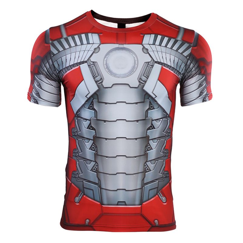 Iron Man Rashguard Workout Shirt MK5 Armor - Idolstore - Merchandise ...
