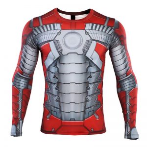 Iron man Rashguard Workout Jersey MK5 Armor Idolstore - Merchandise and Collectibles Merchandise, Toys and Collectibles