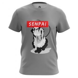 Senpai Girl T-shirt Sempai Grey Red Idolstore - Merchandise and Collectibles Merchandise, Toys and Collectibles