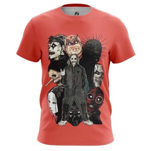 Red T-shirt Slipknot Masks Band Red Idolstore - Merchandise and Collectibles Merchandise, Toys and Collectibles