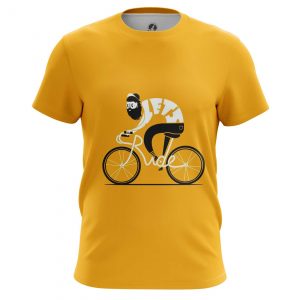 T-shirt Cyclist Yellow Bicycle Top Idolstore - Merchandise and Collectibles Merchandise, Toys and Collectibles
