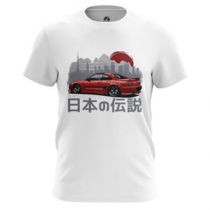 Collectibles T-Shirt Jdm Nissan Car Print Top White