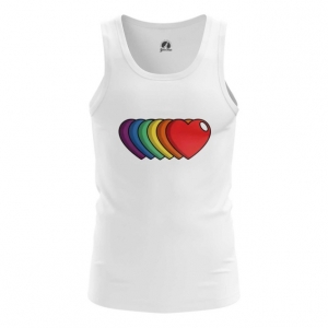 Tank LGBT Rainbow Love hearts Vest Idolstore - Merchandise and Collectibles Merchandise, Toys and Collectibles 2