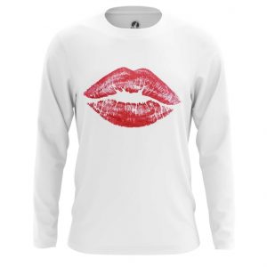 Long sleeve Kiss red lips white Idolstore - Merchandise and Collectibles Merchandise, Toys and Collectibles 2
