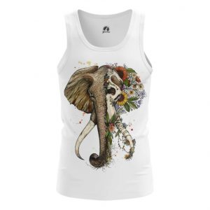 Merch Tank Elephant Floral Art Print Vest
