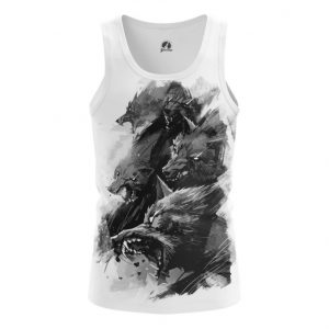 Tank Wolves Painted Print Animals Vest Idolstore - Merchandise and Collectibles Merchandise, Toys and Collectibles 2