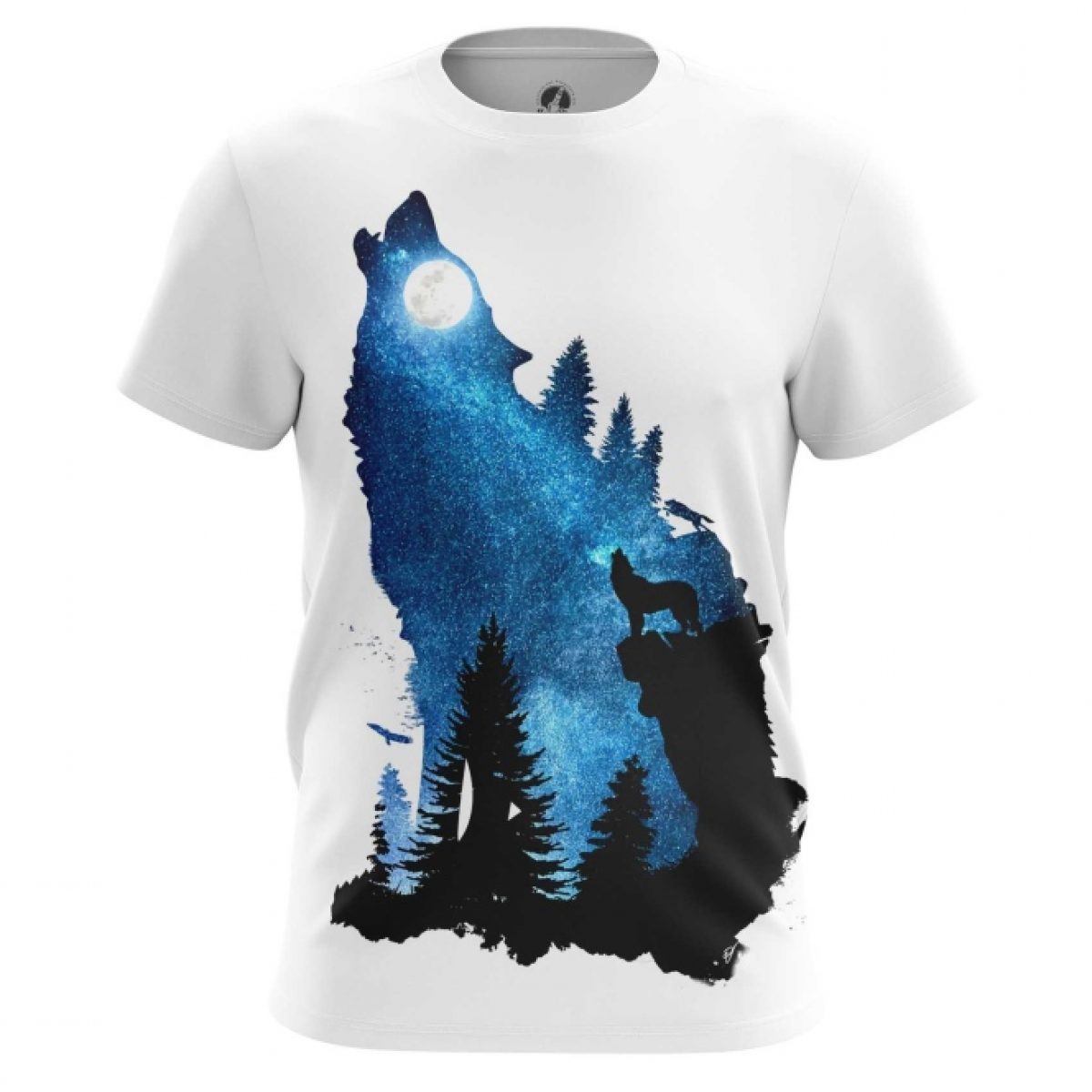 T-shirt Wolf Howling At The Moon Top - IdolStore