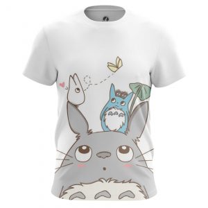 T-shirt Totoro Kawaii White Grey Tee Idolstore - Merchandise and Collectibles Merchandise, Toys and Collectibles