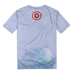 T-shirt Captain America Minimalist Fan Art Idolstore - Merchandise and Collectibles Merchandise, Toys and Collectibles