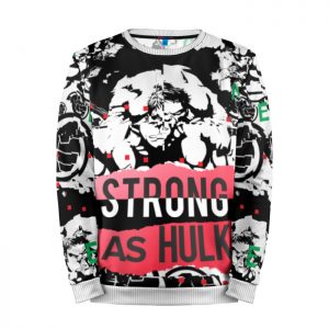 Sweatshirt Strong as HULK Sign print Idolstore - Merchandise and Collectibles Merchandise, Toys and Collectibles 2