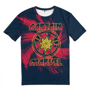 Merchandise T-Shirt Captain Marvel Star Logo Print