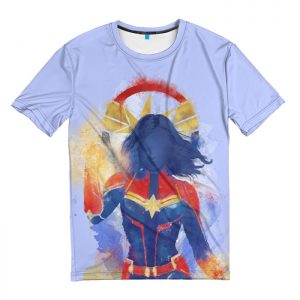 Merchandise Captain Marvel T-Shirt Blue Red Tee