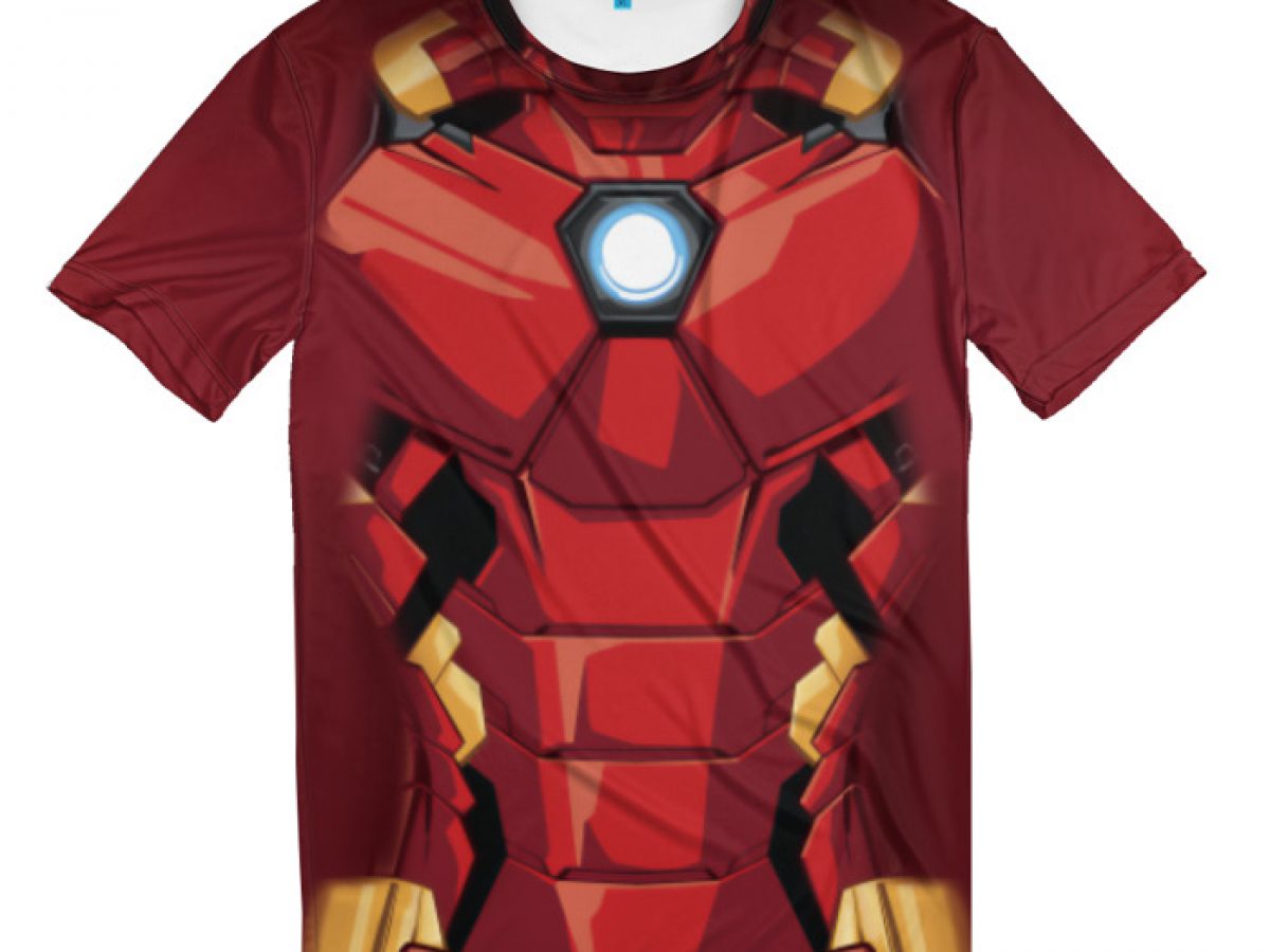 Leeuw Omgaan met De daadwerkelijke T-shirt Iron Man Armor Print - Idolstore - Merchandise And Collectibles