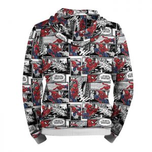 Hoodie Spider-man Retro Comics Pattern Idolstore - Merchandise and Collectibles Merchandise, Toys and Collectibles