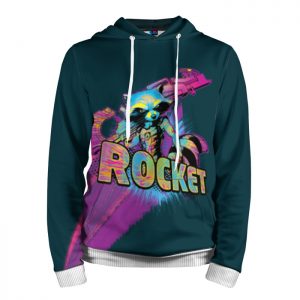 Hoodie Rocket Retro wave Guardians of the galaxy Idolstore - Merchandise and Collectibles Merchandise, Toys and Collectibles 2