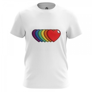 T-shirt LGBT Rainbow Love hearts Top Idolstore - Merchandise and Collectibles Merchandise, Toys and Collectibles