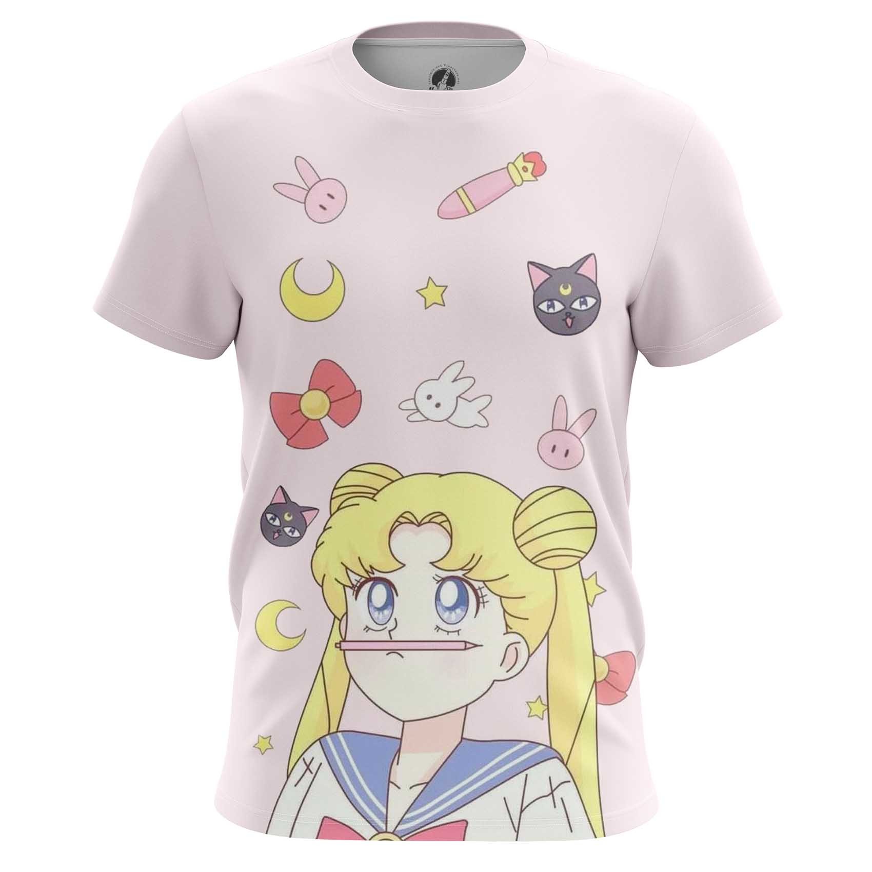 T-shirt Cat Sailor Moon Pink - IdolStore