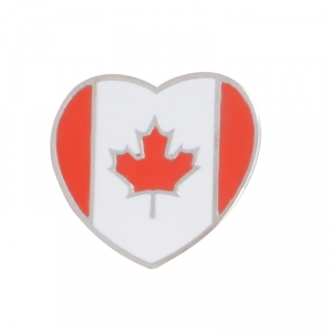 Collectibles Pin Canada Enamel Brooch Heart