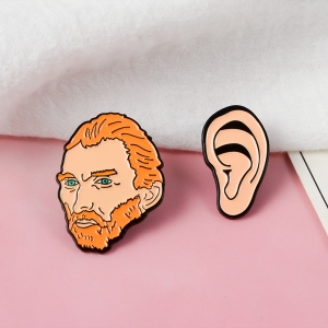 Pin Set Vincent van Gogh’s Ear enamel brooch Idolstore - Merchandise and Collectibles Merchandise, Toys and Collectibles