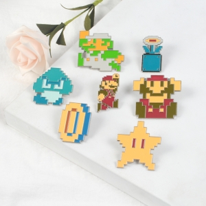 Pin 8-bit Flower Power Up Mario enamel brooch Idolstore - Merchandise and Collectibles Merchandise, Toys and Collectibles
