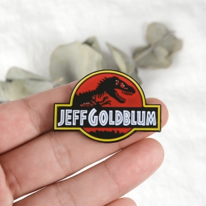 Pin Jeff Goldblum Jurassic Park enamel brooch Idolstore - Merchandise and Collectibles Merchandise, Toys and Collectibles