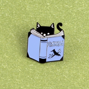 Pin How to kill a mockingbird Cat enamel brooch Idolstore - Merchandise and Collectibles Merchandise, Toys and Collectibles