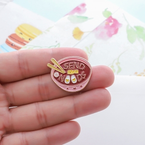 Pin Send Noods Food enamel brooch Idolstore - Merchandise and Collectibles Merchandise, Toys and Collectibles