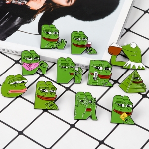 Pin Pepe Smoking Meme enamel brooch Idolstore - Merchandise and Collectibles Merchandise, Toys and Collectibles