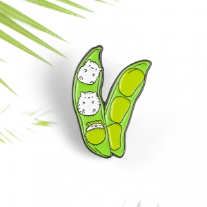 Pin Cute Peas Green enamel brooch Idolstore - Merchandise and Collectibles Merchandise, Toys and Collectibles