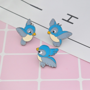 Pin Snow White Bird Blue enamel brooch Idolstore - Merchandise and Collectibles Merchandise, Toys and Collectibles