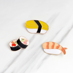 Pin Rolls Sushi Food enamel brooch Idolstore - Merchandise and Collectibles Merchandise, Toys and Collectibles