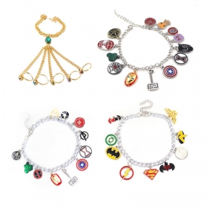 Bracelet Marvel Superheroes Logos set Idolstore - Merchandise and Collectibles Merchandise, Toys and Collectibles