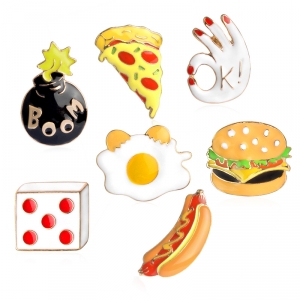 Pin Hamburger enamel brooch Idolstore - Merchandise and Collectibles Merchandise, Toys and Collectibles