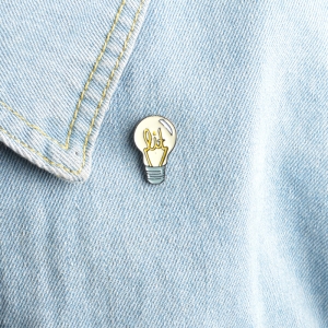Pin Lit Light Bulb enamel brooch Idolstore - Merchandise and Collectibles Merchandise, Toys and Collectibles