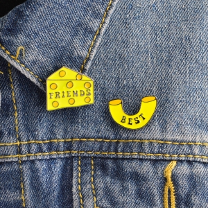 Pin set Best Friends Cheese enamel brooch Idolstore - Merchandise and Collectibles Merchandise, Toys and Collectibles